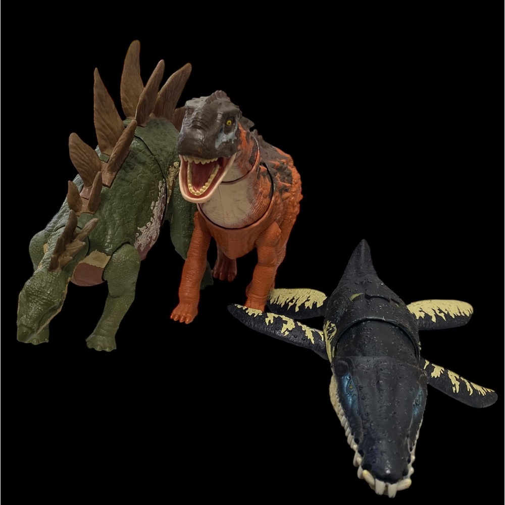 Mattel Jurassic World Dominion Kronosaurus - Ampelosaurus - Stegosaurus